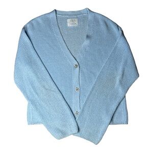Zara Women's Light Blue Cardigan Size 13-14